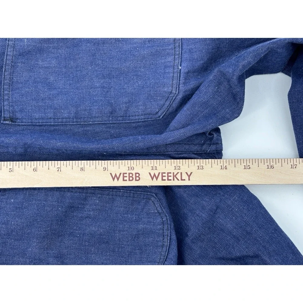 Vintage US Navy Seafarer Pants Bell Bottom Mens Denim Jeans Flare 25x30 Blue